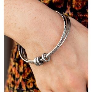 Silver Tapered Knot Bracelet